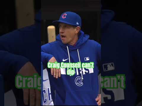 Cubs manager Craig Counsell was struggling with the dip