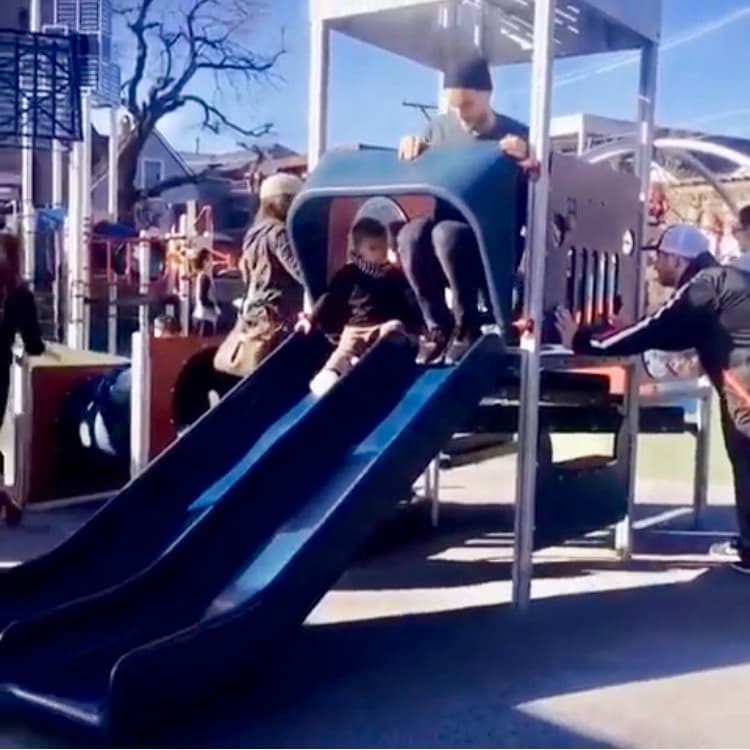 WATCH: Blackhawks' Hjalmarsson Having A Father & Son Moment