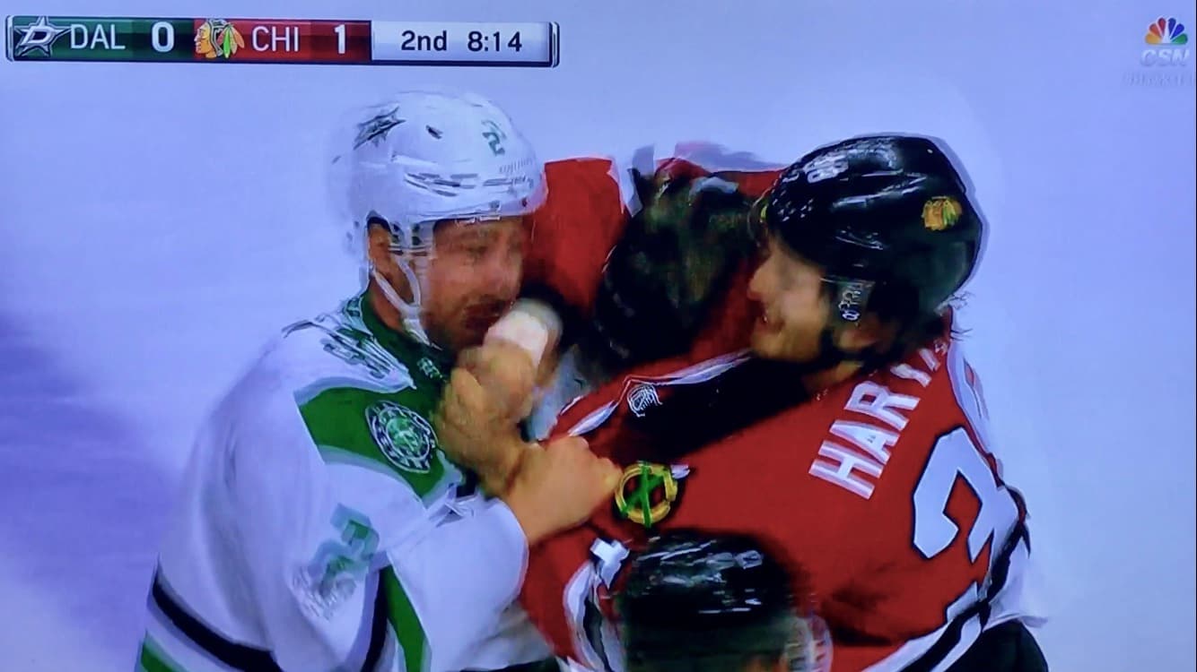 Ryan Hartman Methodically Destroys Dan Hamhuis' Face