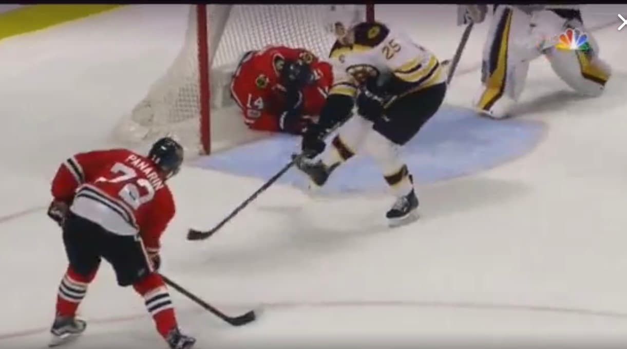 WATCH: Artemi Panarin Scored One Of The Most Bizarre Goals Ever