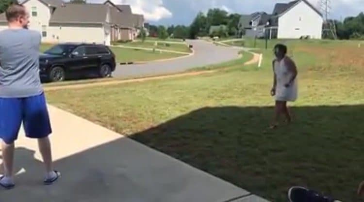 WATCH: Husband Accidentally Hits Screamer At Wife's Head During Baseball Themed Gender Reveal Party