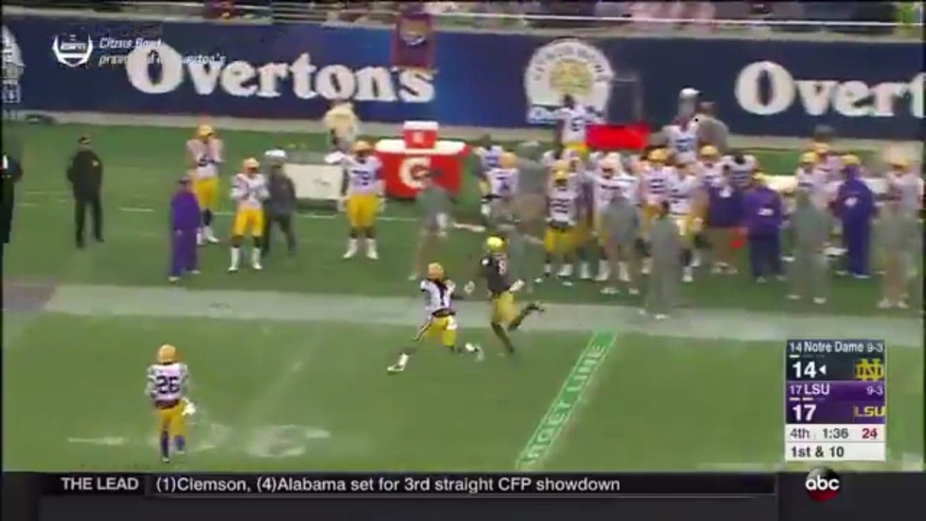 Chicagoland Native Makes Catch Of The Year To Win Citrus Bowl For Notre Dame