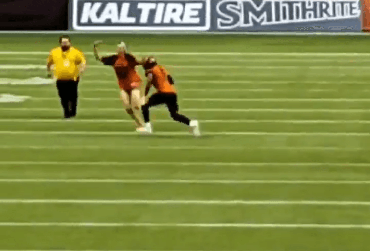 VIDEO:  Even the CFL Has Drunk Idiot Fans and This One Paid a HUGE Price