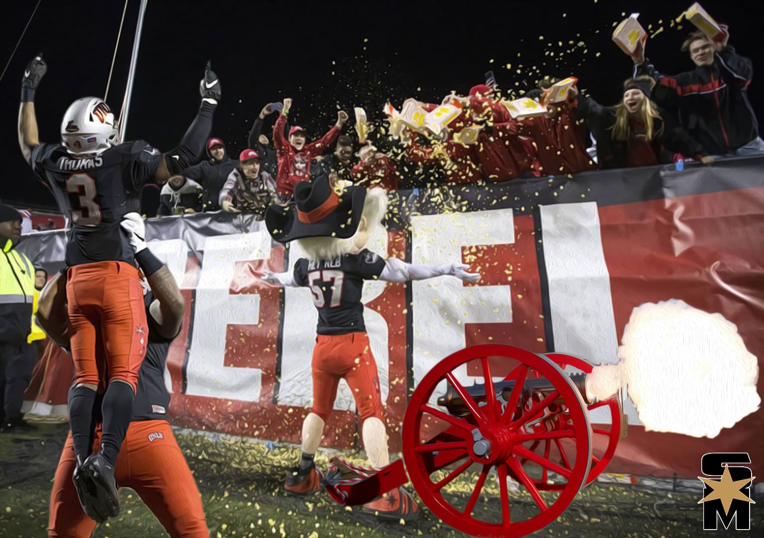 Red Dead Redemption: UNLV Takes Down UNR, Paints Fremont Cannon Red