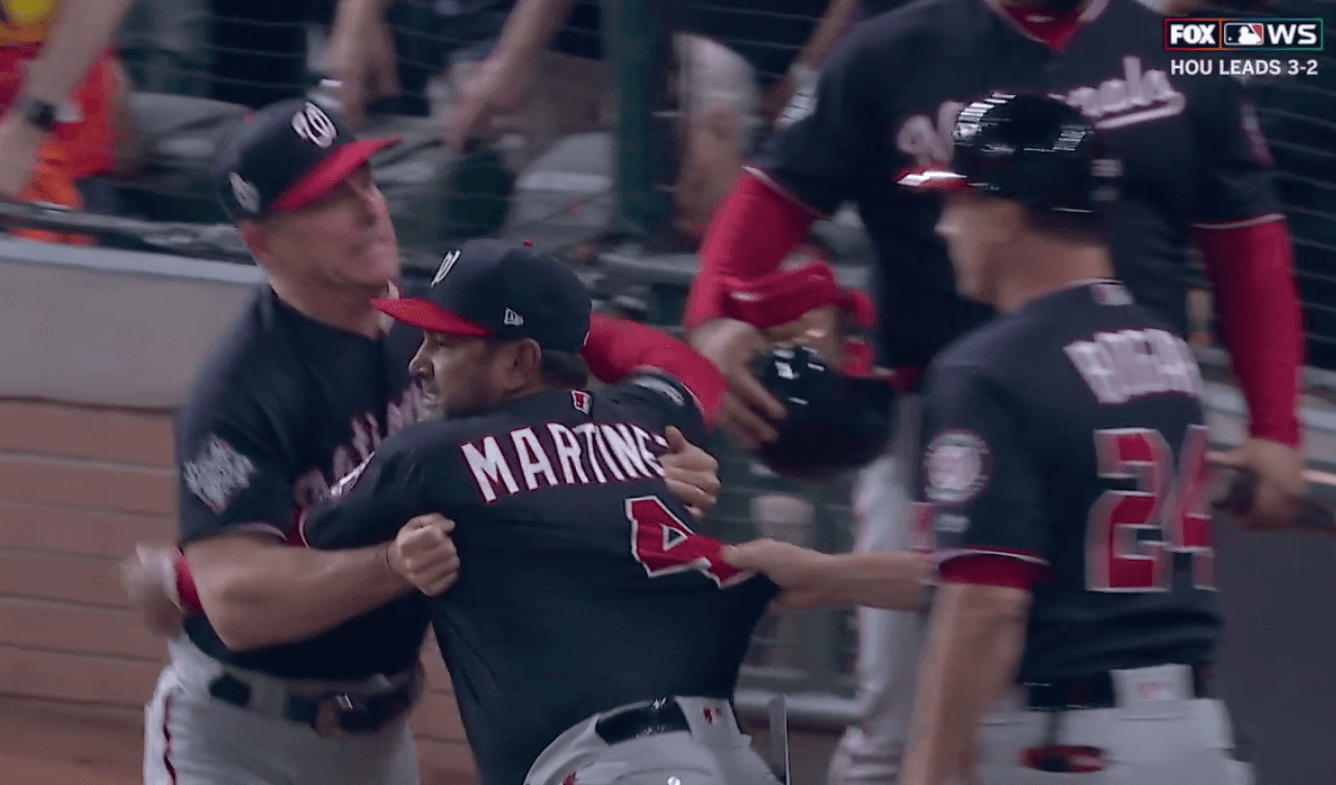 WATCH: Dave Martinez Goes Off On Umpires, Gets Ejected From Game 6 Of World Series