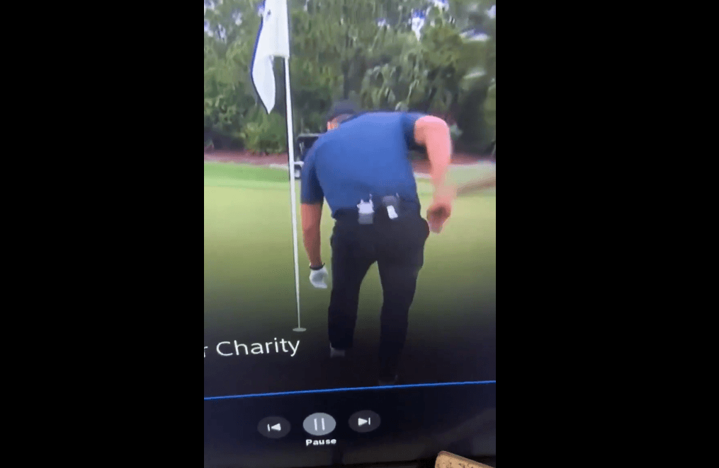 Watch Tom Brady Split His Pants During Charity Golf Match
