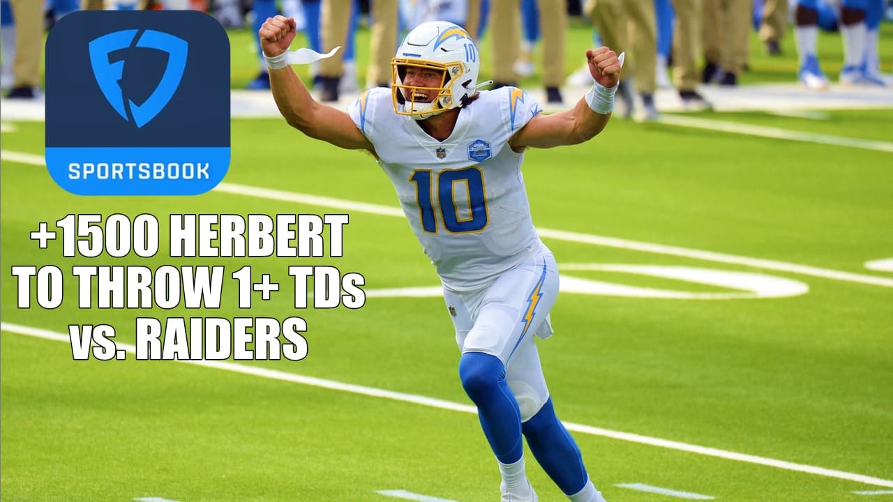 +1500 Odds Boost Justin Herbert To Throw 1+ TDs With FanDuel Sportsbook