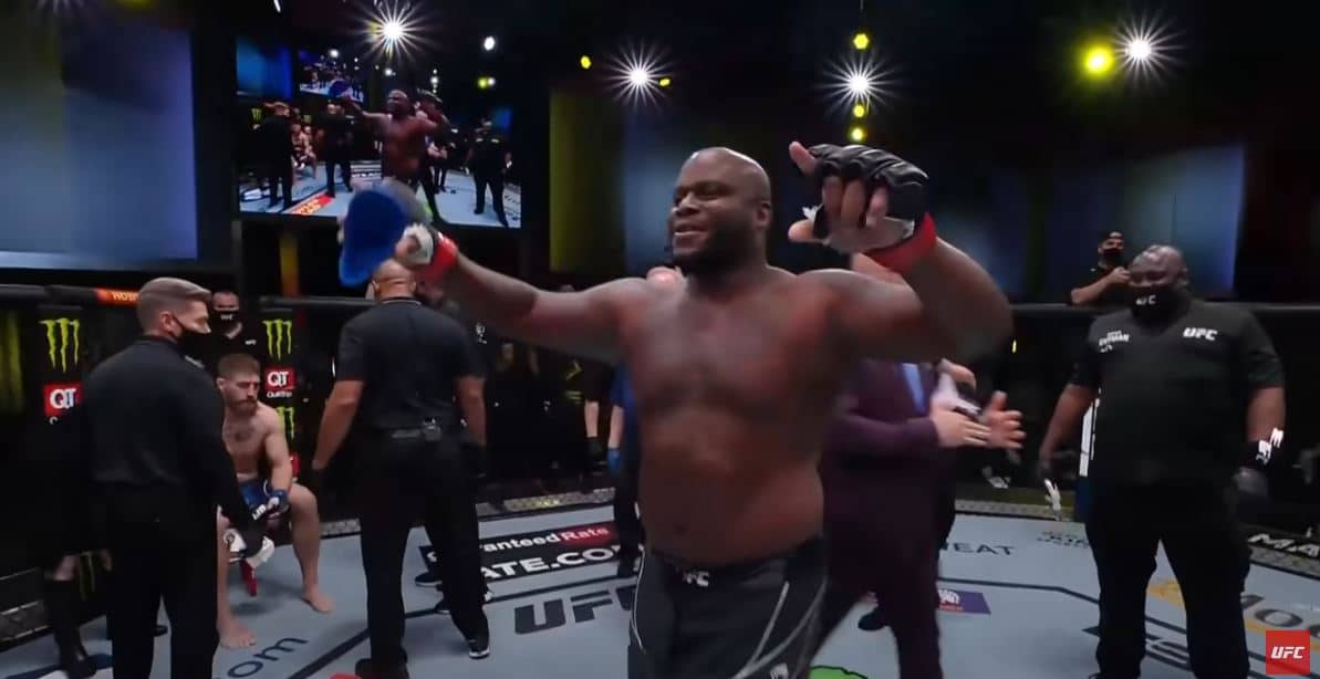 VIDEO: Derrick Lewis Throws His Athletic Cup INTO THE CROWD!