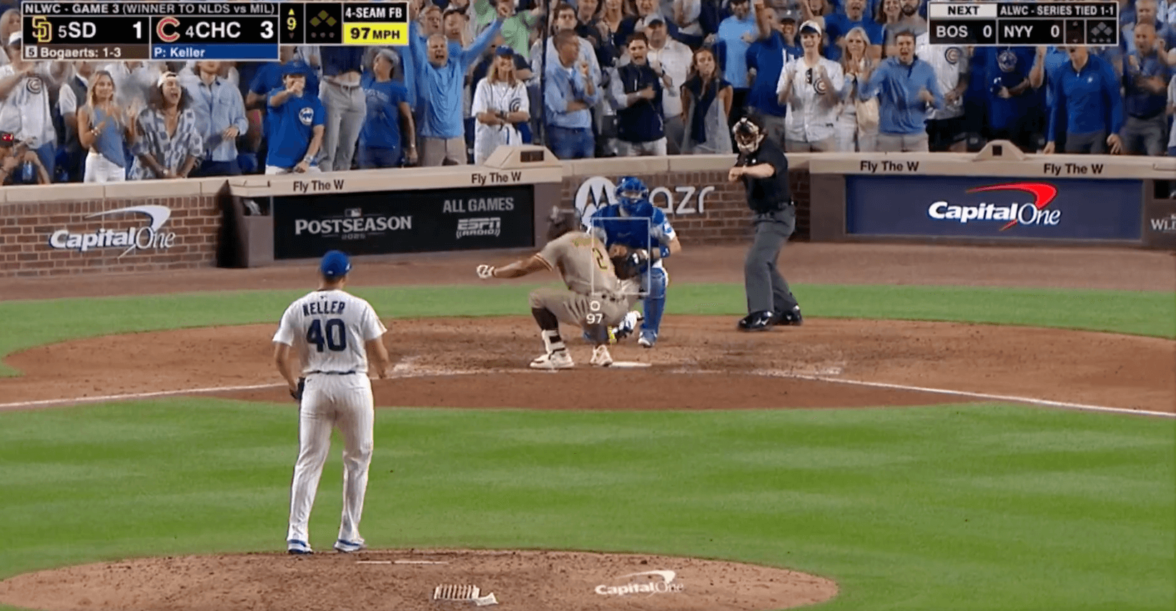 Cubs Advance to NLDS After Controversial 9th Inning