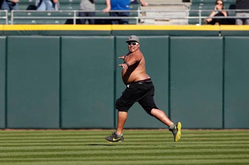 White Sox Fan Runs On Field, Eludes Security