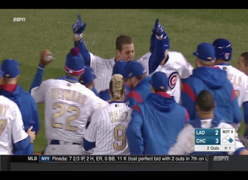 Cubs Win Home Opener On Anthony Rizzo's Walk Off Single