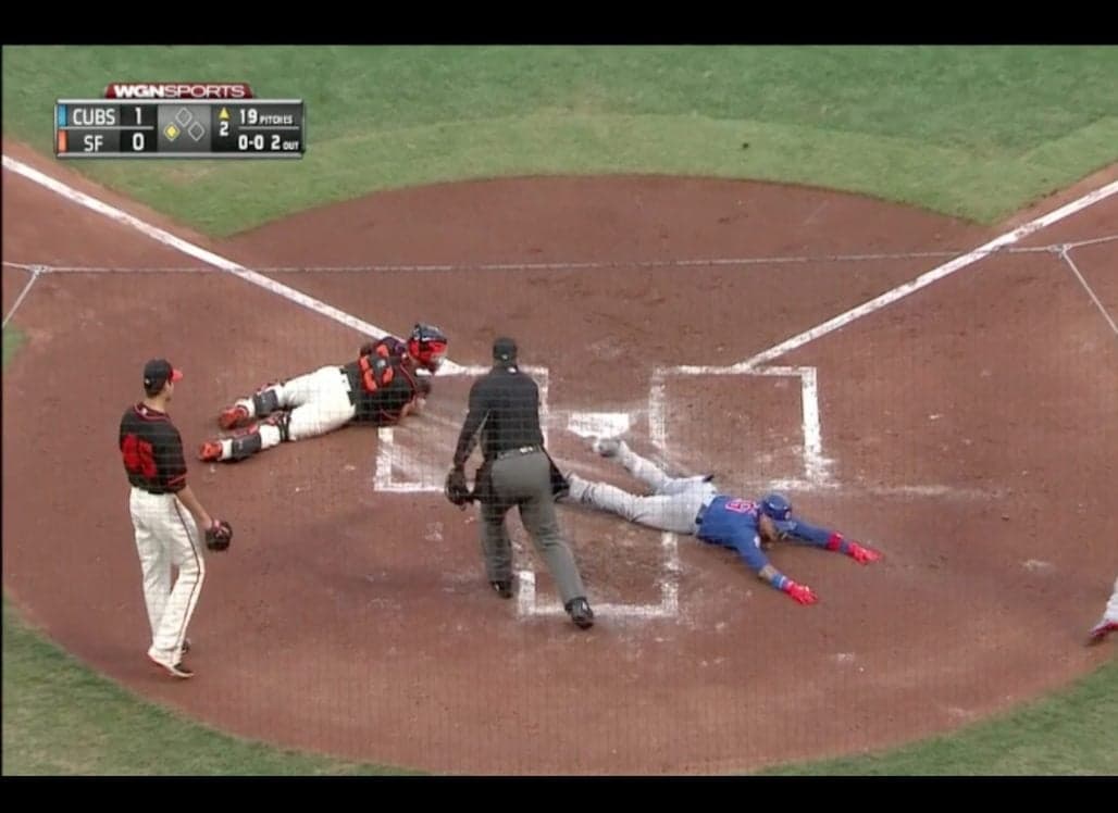 Javier Baez Hits A 2-Run Inside The Park Home Run!