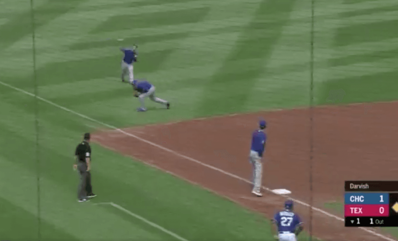 Cubs Execute Perfect Relay To Throw Runner Out At Home