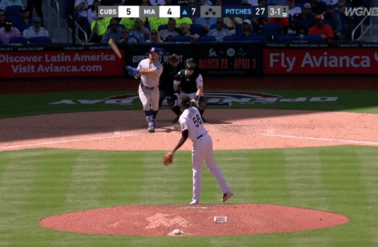 WATCH: Kyle Schwarber Destroys His First HR Of 2018