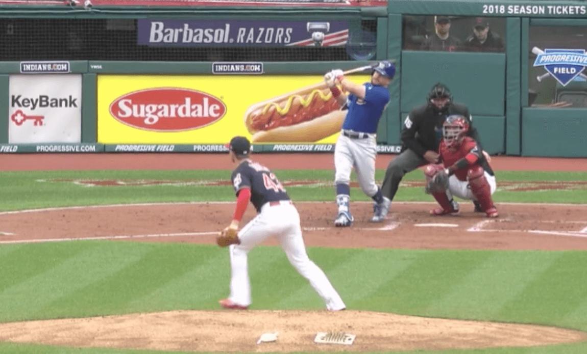 VIDEO: Kyle Schwarber Hits An Absolute Rocket, 117 mph Exit Velocity