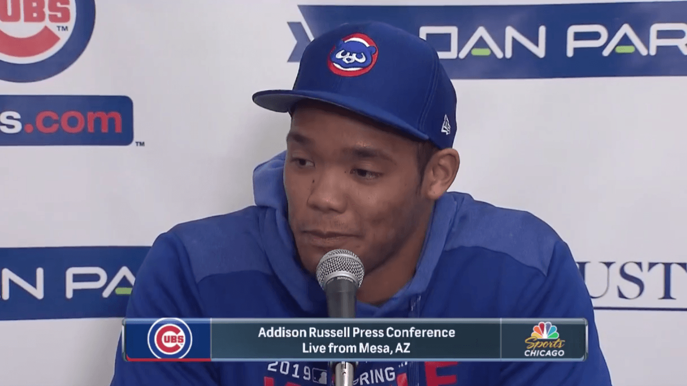 Addison Russell Addressed The Media And It Wasn't Good