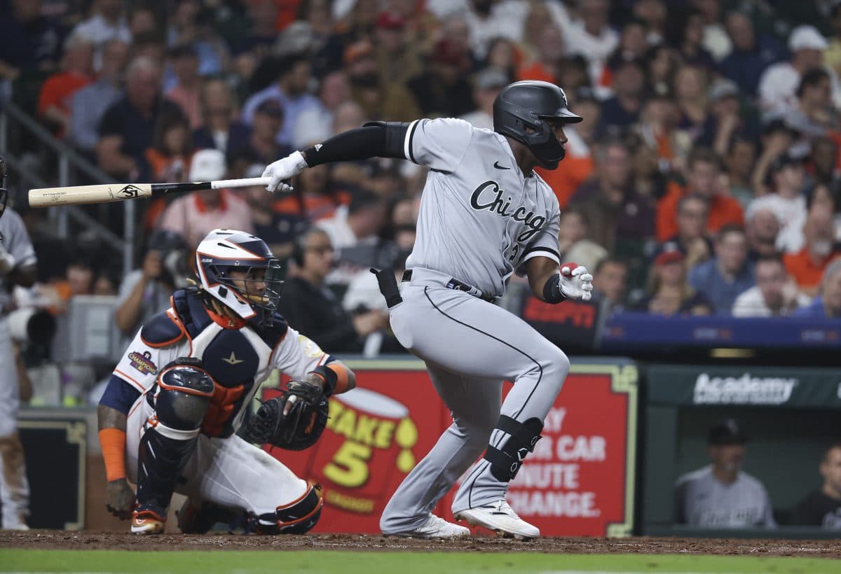WATCH: Oscar Colas Gets His First MLB Hit